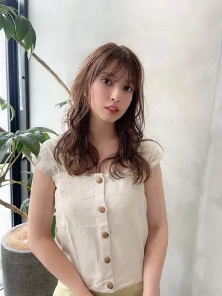 ミディアム カラー 韓国ヘア 店長NEGIのヘアスタイル