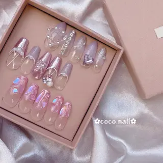 ネイル lili.nail y2k/長さ出しのネイルデザイン