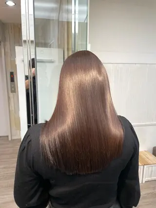 セミロング カラー パーマ ヘアアレンジ newi grande 横浜店のヘアスタイル