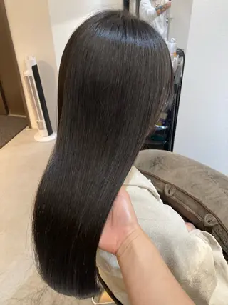 セミロング ✨色持ちの良い艶 カラー✨蟹江真世のヘアスタイル