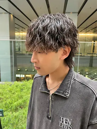 ショート カラー パーマ ヘアアレンジ メンズ 亀井隆汰/メンズ専門 パーマ特化美容師のヘアスタイル