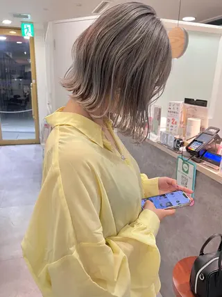 ショート 顔まわり／髪質改 善／白髪ぼかし／中山のヘアスタイル