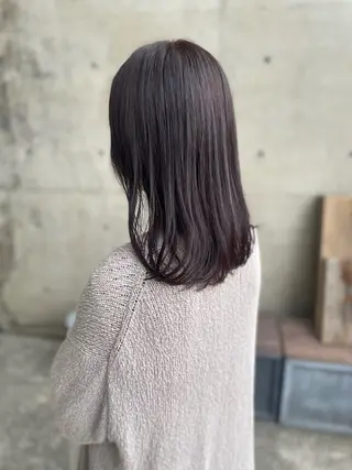 ミディアム カラー 日高 香織のヘアスタイル