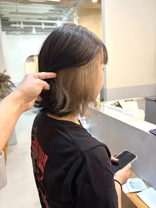 ショート カラー ノエ/ 縮毛矯正/高岳のヘアスタイル