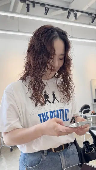 セミロング 松井 佑太のヘアスタイル