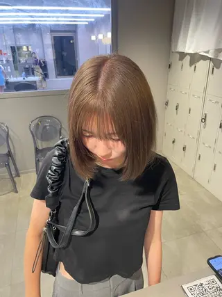 ショート カラー ヘアアレンジ 💗横浜美容室 💗HARUNAのヘアスタイル
