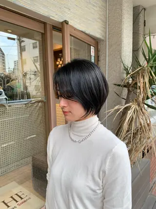 ショート 渋谷👑艶髪縮毛矯正 曲がる矯正✨ヒガシのヘアスタイル