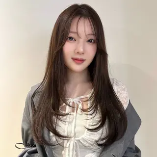 ロング カラー 韓国レイヤー 暖色カラー/さくらのヘアスタイル