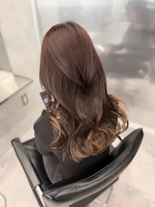 ロング ハイトーン/渋谷 韓国風/Narukaのヘアスタイル