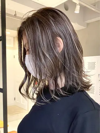 セミロング カラー 仲井間　賢雄 fifthのヘアスタイル