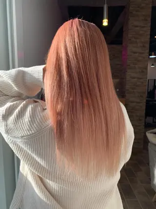 ロング カラー ヘアカラー&縮毛矯正 STAR☆RIVERのヘアスタイル