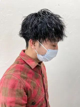 ショート パーマ メンズ メンズパーマ メンズ特化ryoのヘアスタイル
