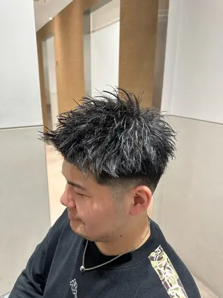 ショート パーマ メンズ 石井秀二郎メンズ パーマ京都河原町のヘアスタイル