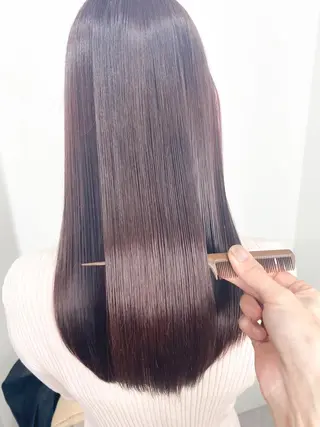 セミロング 銀座/美髪矯正カラー 髪質改善特化🍎のヘアスタイル