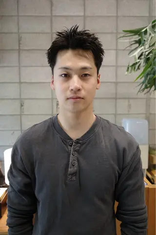ショート メンズ 西宮北口メンズパーマ 鮫島竜海のヘアスタイル
