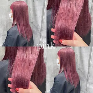 セミロング カラー ウルフカット ハッシュカット/七海のヘアスタイル
