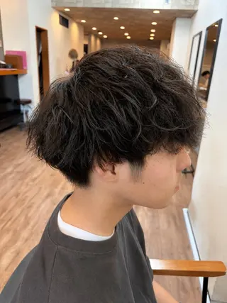 パーマ メンズ 野呂 隼人のヘアスタイル