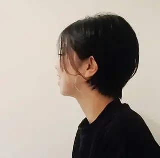 ショート カラー ヘアアレンジ きむえり/髪質改善 /うねり広がり改善のヘアスタイル