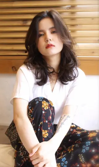 ミディアム カラー みうら ミウラのヘアスタイル