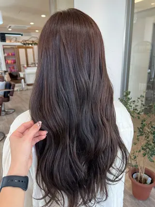 ロング カラー ミディアムレイヤー/ 艶カラー🎀　emiのヘアスタイル