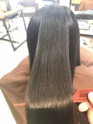 セミロング 最高峰美髪矯正No1 toshiのヘアスタイル
