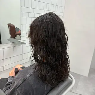 ロング パーマ 【メンズ特化】中場 健人/西梅田/北新地のヘアスタイル