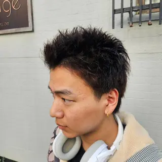 特殊パーマ 片山恭兵のヘアスタイル