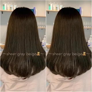 セミロング カラー ヘアアレンジ 韓国hair🦋 Nanaのヘアスタイル