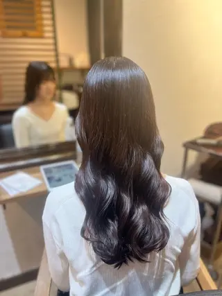 ロング saaya💙 ブリーチなしカラーのヘアスタイル