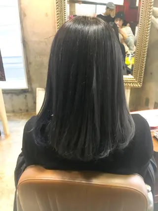 セミロング カラー 北條 優輝のヘアスタイル