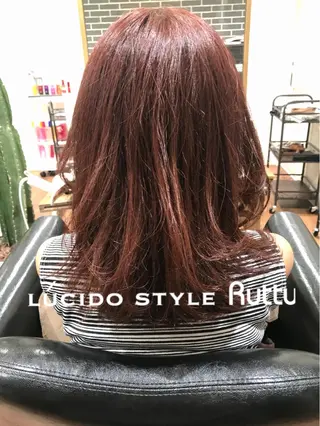 ロング カラー アザマ　ヤスカツ _rosso 川口のヘアスタイル