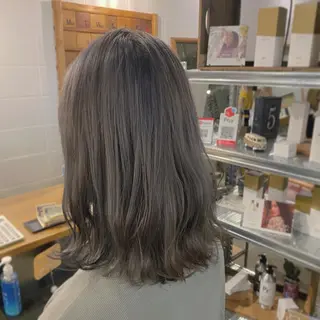 セミロング カラー slow✂︎ 矢野芹奈のヘアスタイル