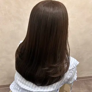 セミロング カラー レイヤー/艶カラー/ Natsuho💞のヘアスタイル