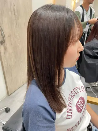 セミロング 永田 まどかのヘアスタイル