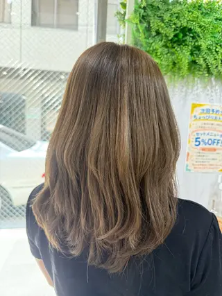 ロング カラー 縮毛矯正/ /関内/あべももこのヘアスタイル