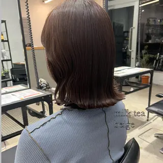 ミディアム ✽透明感ｶﾗｰ ✽ 🍆那須ももこ🍑のヘアスタイル