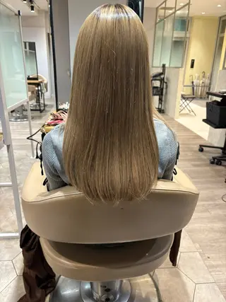 ロング カラー ✨髪質改善カラー✨ 赤味除去カラー／理久のヘアスタイル