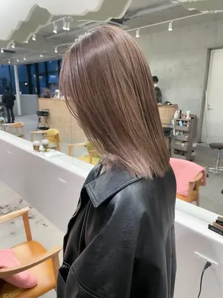 ミディアム カラー ヘアアレンジ ミニボブ/ブリーチ 🌈MISATOのヘアスタイル