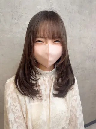 ミディアム KAEDE🎀 縮毛矯正＆パーマ特化のヘアスタイル