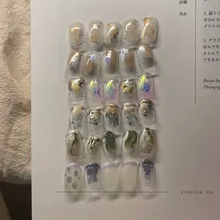 ネイル 大人ワンホン キラキラ/Ayanoのネイルデザイン