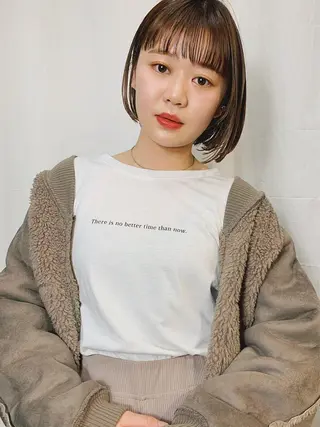 ショート カラー ヘアアレンジ キッズ ネイル マツエク・マツパ 古賀 侑磨のヘアスタイル