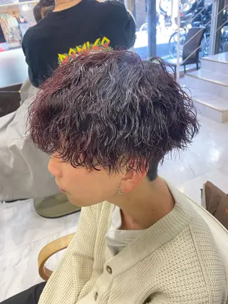 パーマ メンズ 🌴パーマオタク🌴 長谷川 諒佑🌈のヘアスタイル