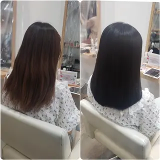 セミロング パーマ あかね☆ヘアアレンジ /ボブ/縮毛矯正のヘアスタイル