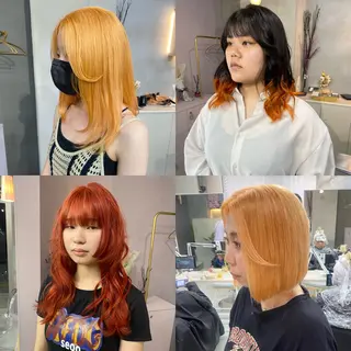 セミロング カラー 前橋 姫奈のヘアスタイル