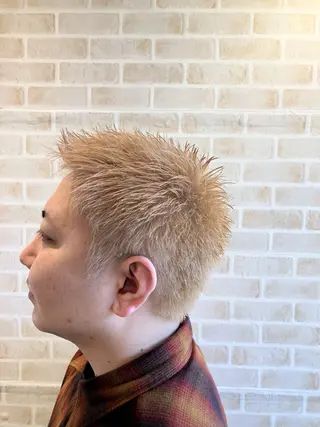 ショート カラー メンズ 東中野🥇美容室 FLOW東中野店のヘアスタイル