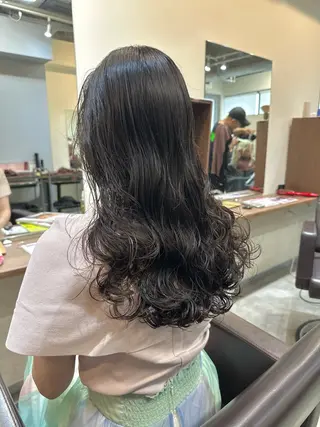 ロング カラー パーマ 平日オススメ✨ プチプラ✨山下のヘアスタイル