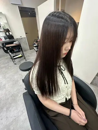 ロング 🫧とぅるん艶髪🫧 透明感カラー×猿渡のヘアスタイル