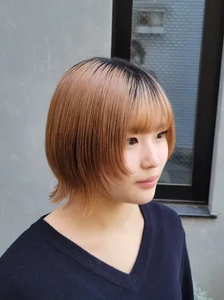 ショート 透明感🫧艶カラー✨ レイヤー✂渡辺祐輔のヘアスタイル