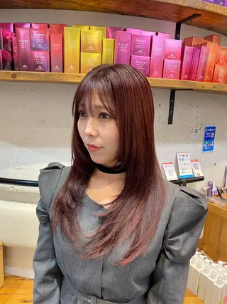 ロング カラー 透明感/髪質改善/ コユキ🌼.*のヘアスタイル