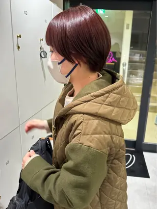 ショート 切りっぱなし/髪質 改善矯正/さやか🫧のヘアスタイル